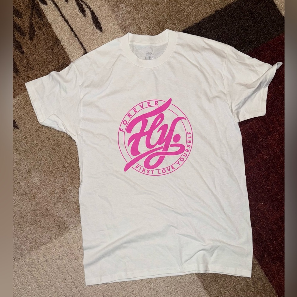 New Fly. “Forever Pink Fly.” Graphic Tee- Size Medium